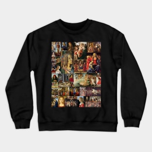 Sandro Botticelli - Mosaic Crewneck Sweatshirt